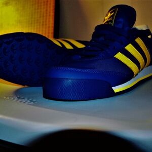 adidas Blue and Yellow Athletic Shoes